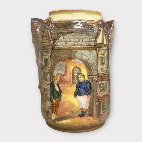 Royal Doulton‎ Dickens Ware Vase D5864 - Bill Sykes Made In England - Picture 1 of 8